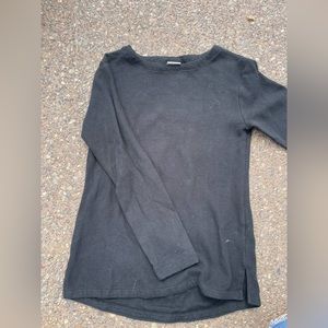 Ribbed Black Long sleeve